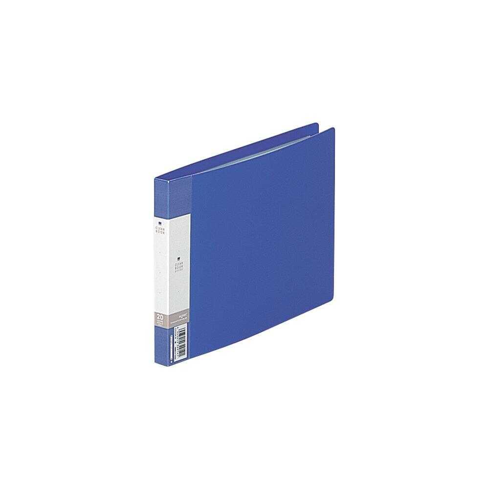 リヒトラブ リクエスト クリヤーブック A5 ヨコ型 青 1冊20枚 青 239×163×16mm