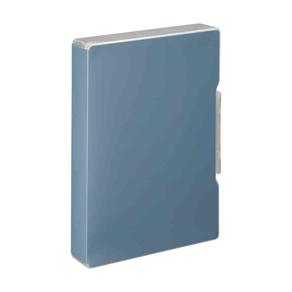 リヒトラブ Mutual ファイルケース A4 スレートブルー コピー用紙400枚収納 1冊 スレートブルー