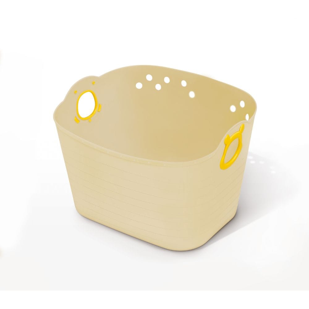 錦化成 くまのプーさん やわらかバケツSQ43 ベージュ ベージュ 幅51×奥行38×高34cm