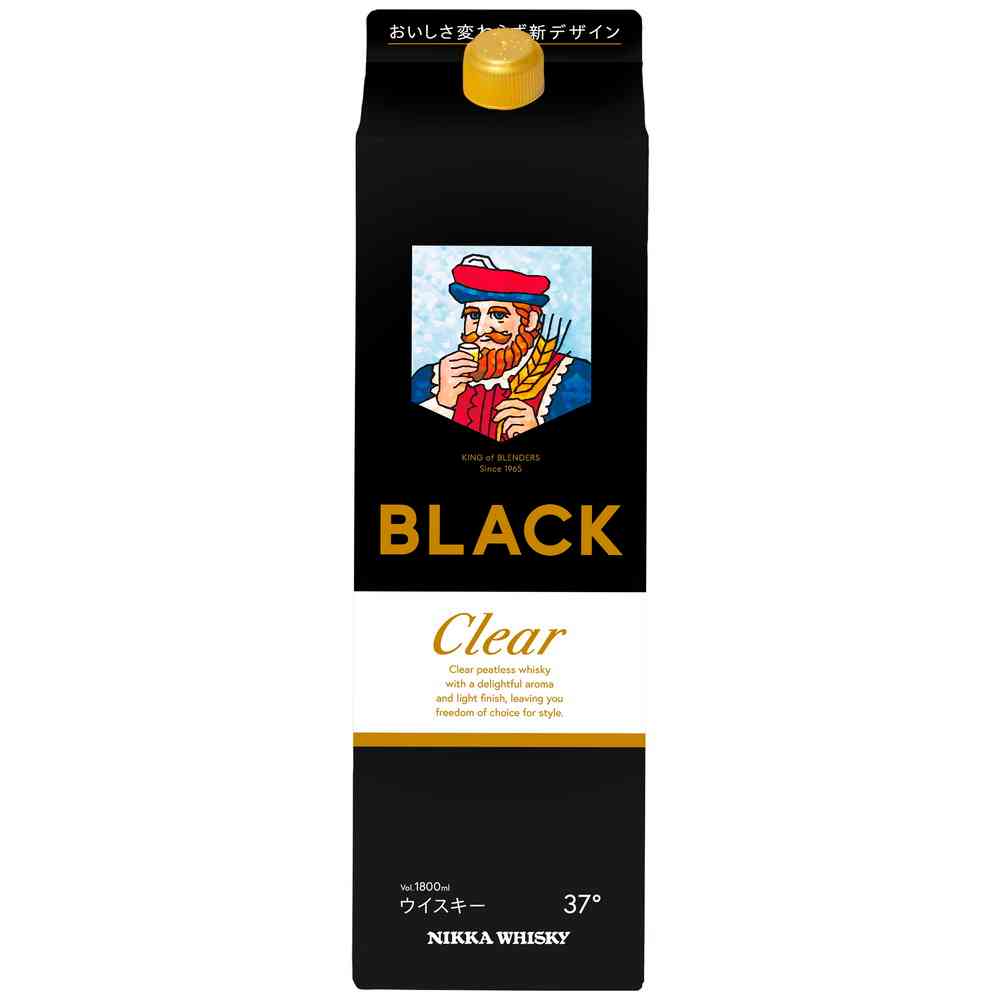 アサヒ ブラックニッカクリア 紙パック1800ml【6個セット】