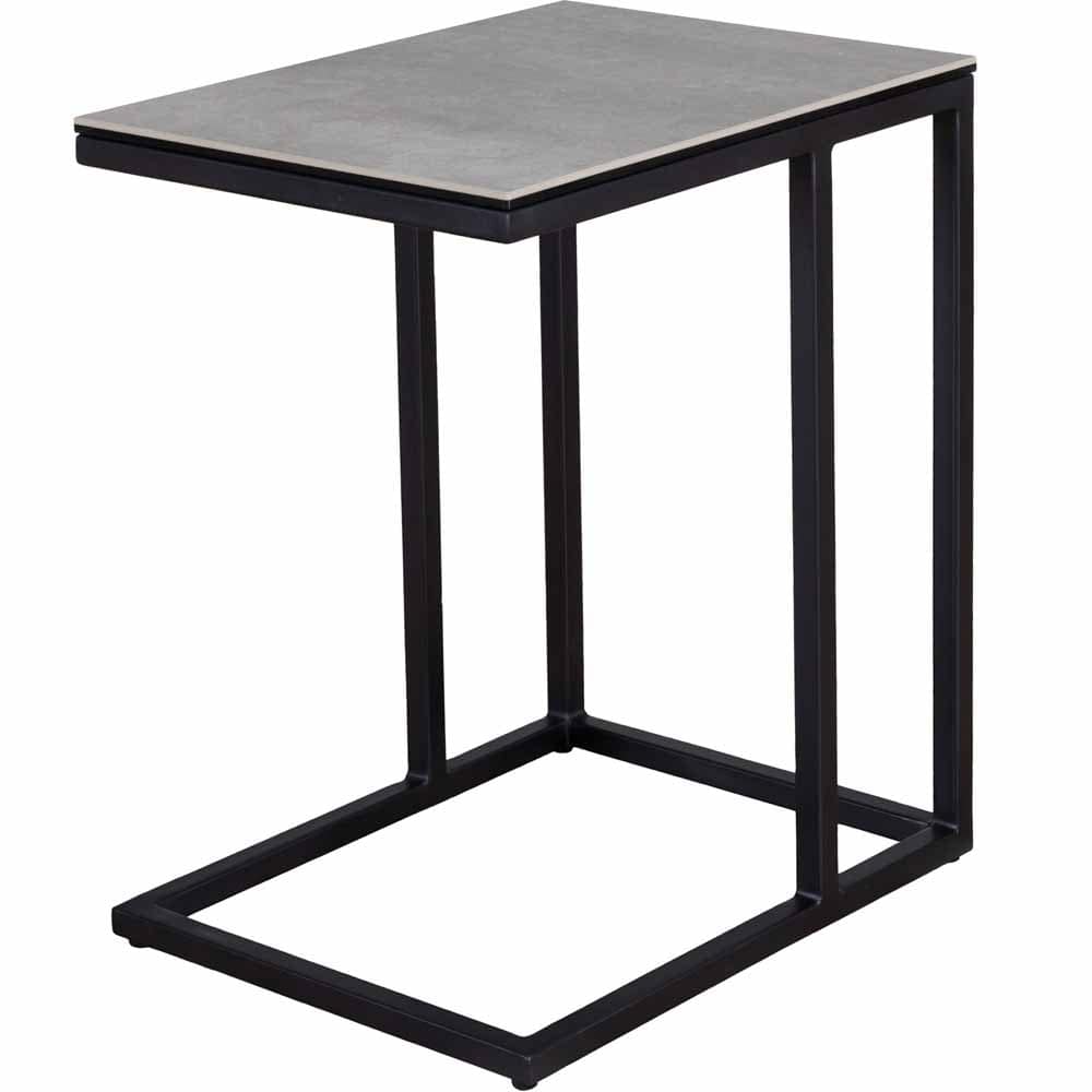 サイドテーブル Granada セラミック アッシュグレイ メーカー直送▼返品・キャンセル不可【他商品との同時購入不可】