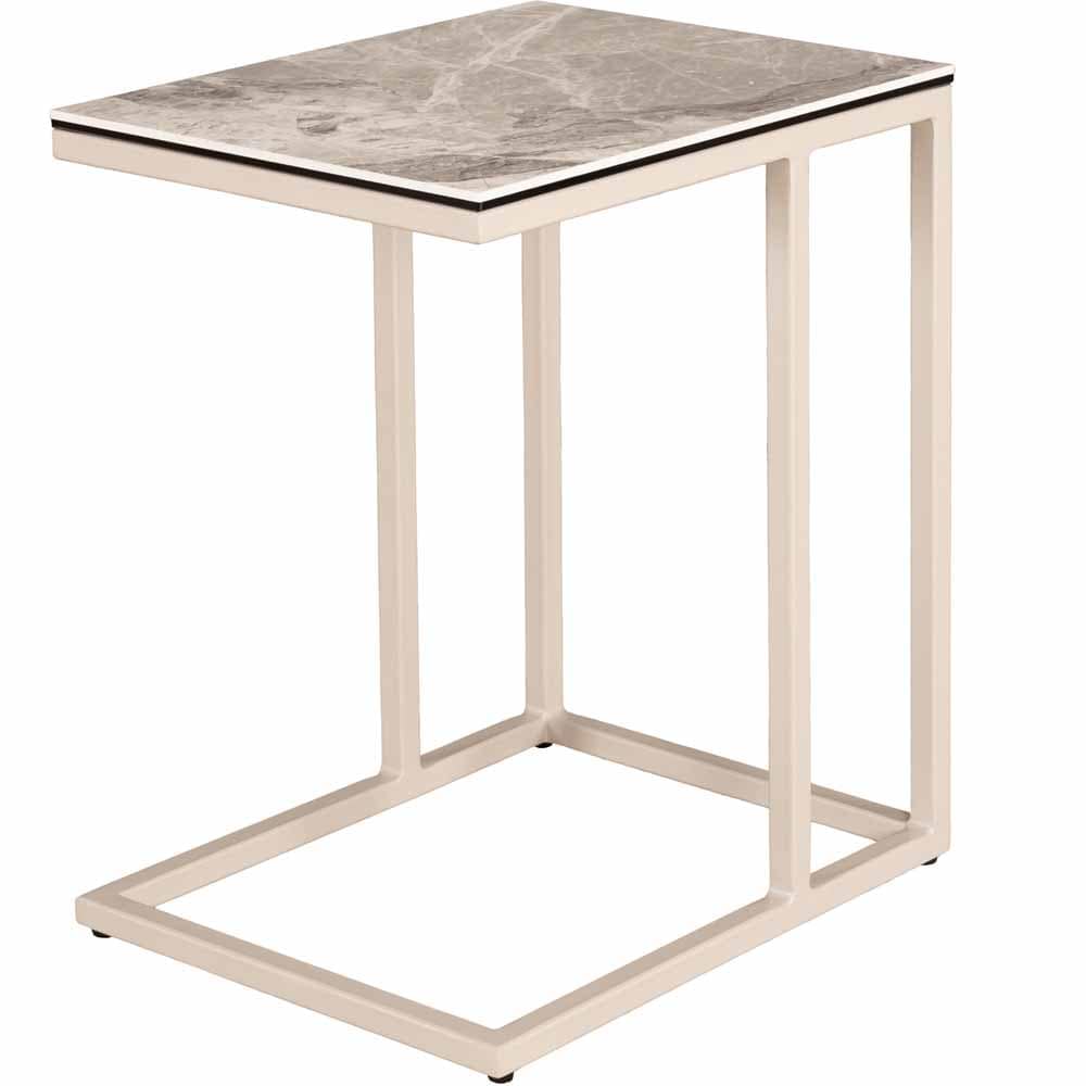 サイドテーブル Asti セラミック アーバンホワイト メーカー直送▼返品・キャンセル不可【他商品との同時購入不可】