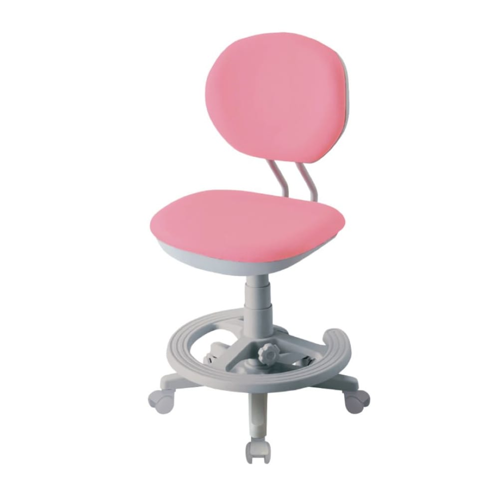 ジャストフィットチェア ピンク 回転チェア ファブリック メーカー直送