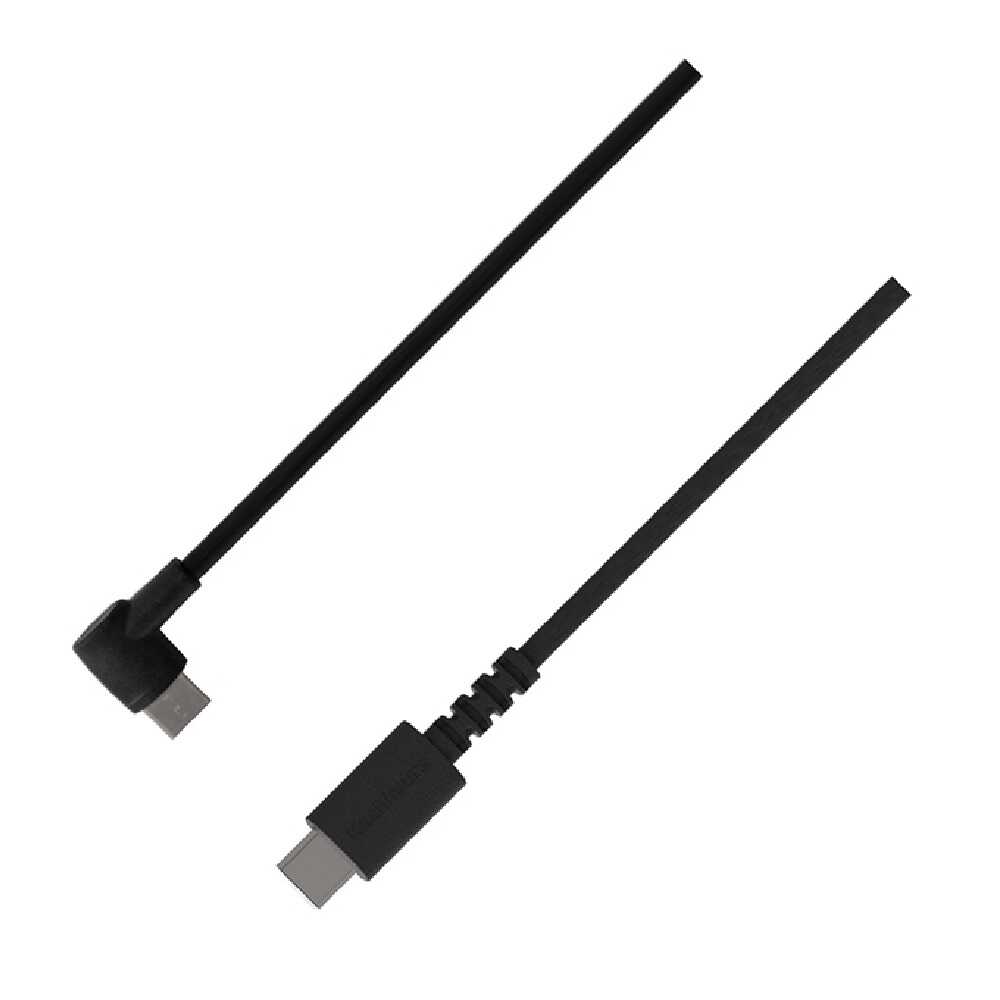 カシムラ USB充電&同期C-Cケーブル1.2m BK L字 AJ651 ブラック