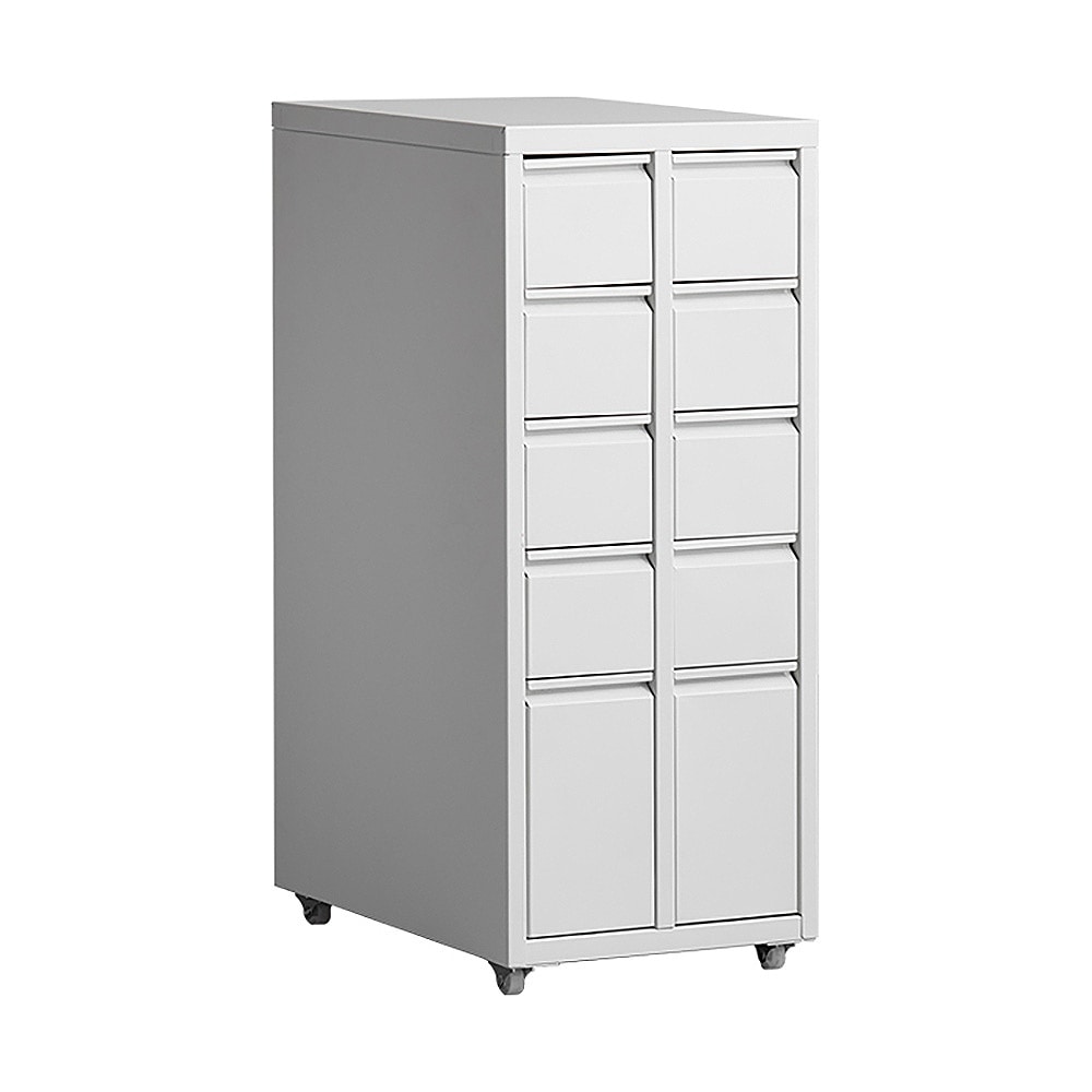 ドロワーキャビネット ムーン DCB-10D ホワイト メーカー直送 ▼返品・キャンセル不可【他商品との同時購入不可】