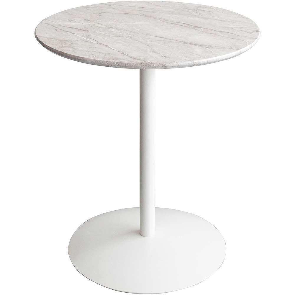 宮武製作所 大理石柄サイドテーブル Santos(サントス) メーカー直送 ▼返品・キャンセル不可【他商品との同時購入不可】 4.6kg