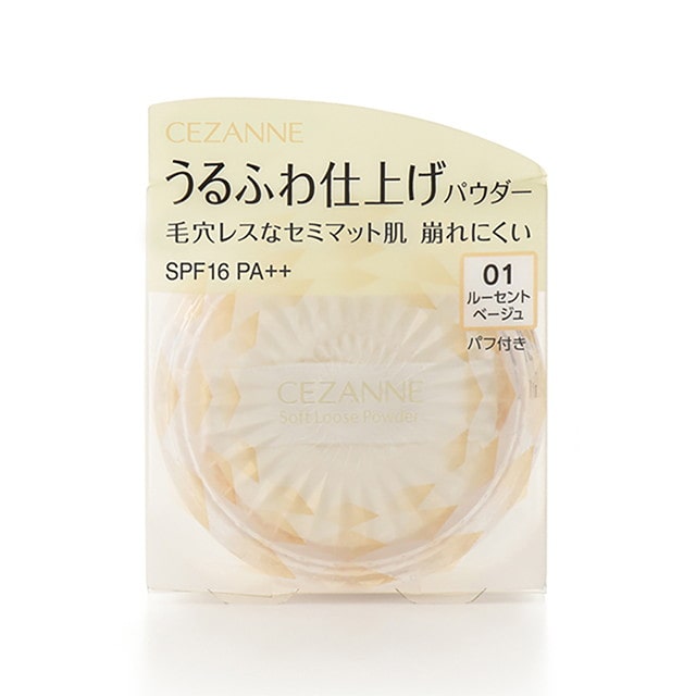 セザンヌ うるふわ仕上げパウダー 01 ルーセントベージュ