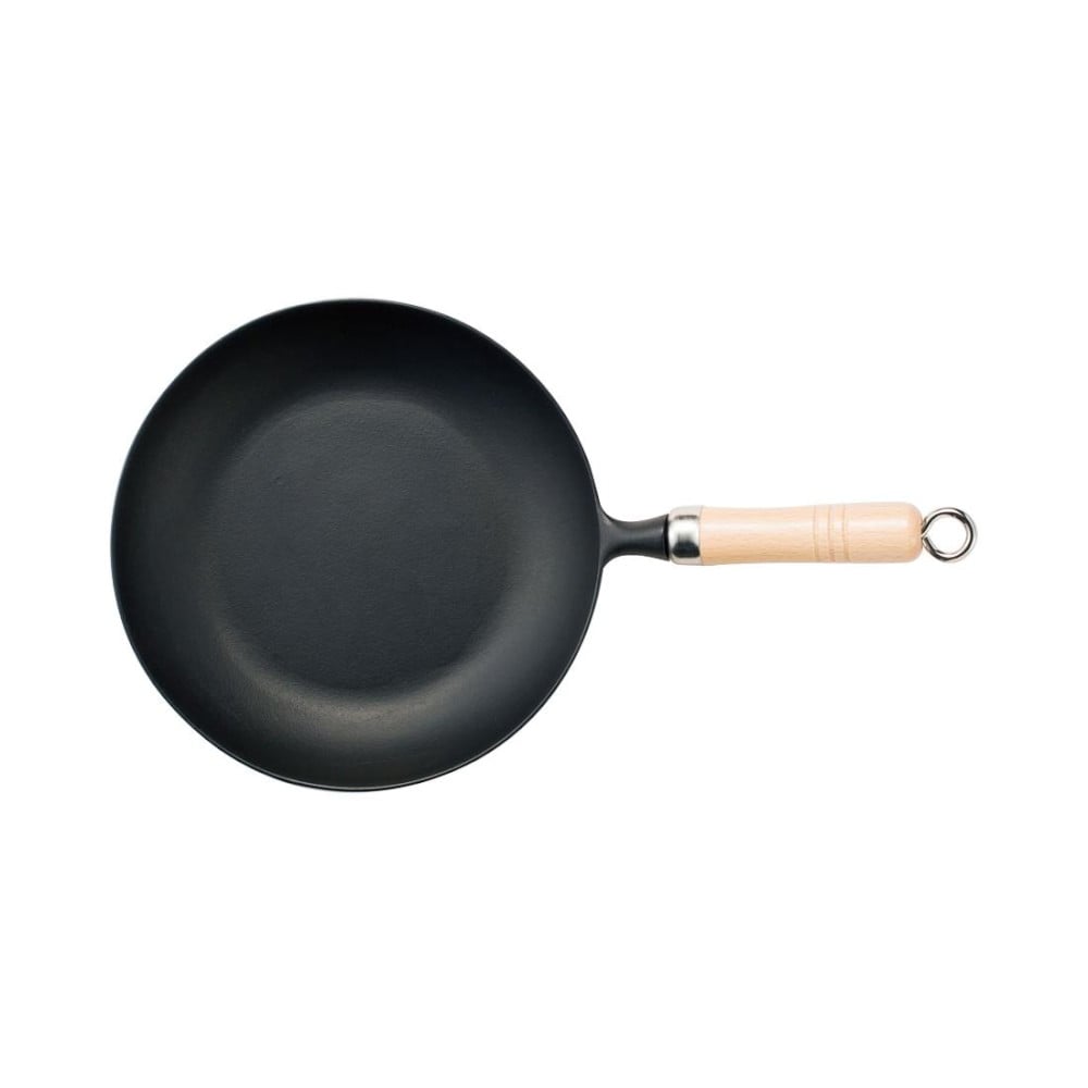 南部鉄器 オムレツパン24(木柄付) 24006 メーカー直送 ▼返品・キャンセル不可【他商品との同時購入不可】