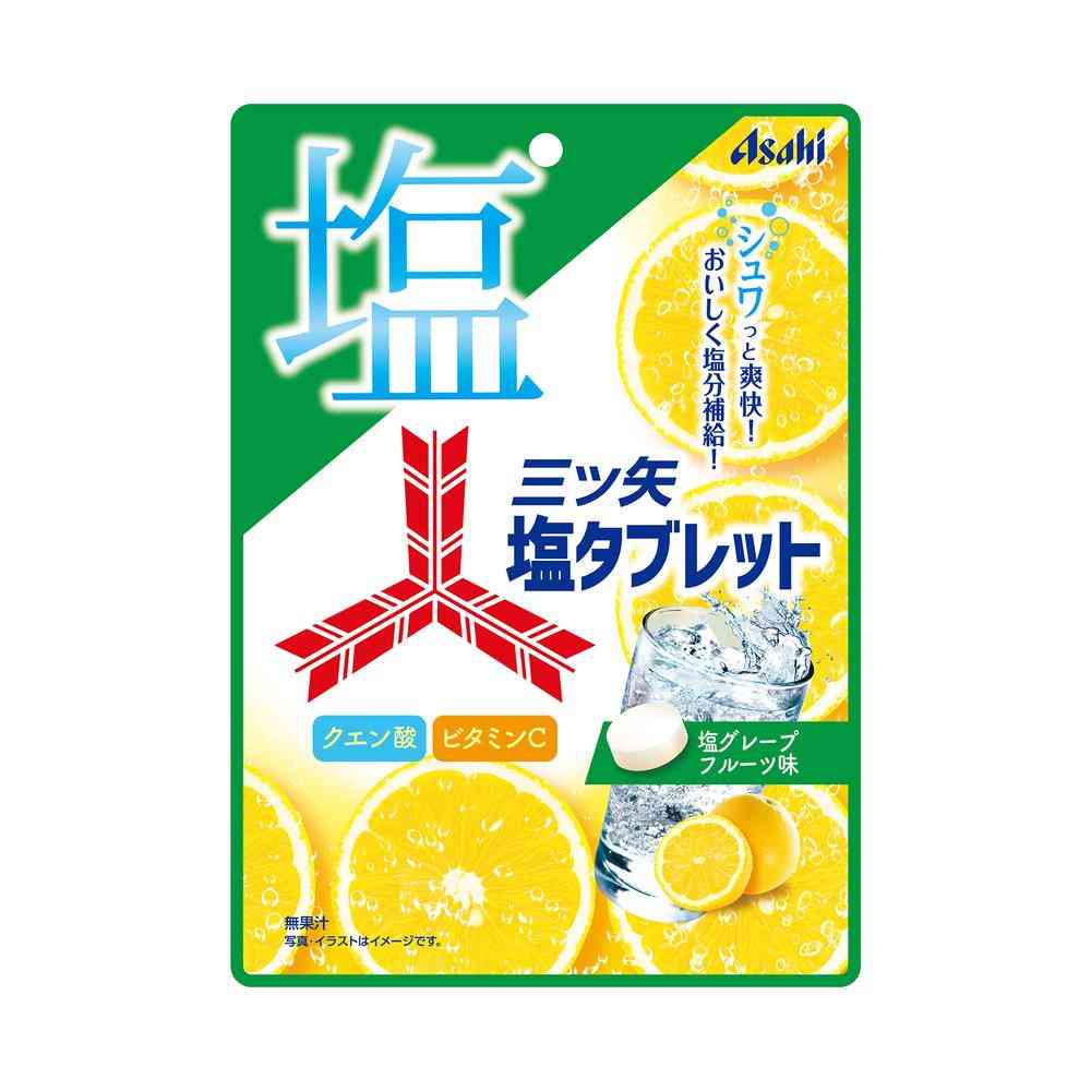 ◆アサヒ食品 三ツ矢塩タブレット 54g【12個セット】