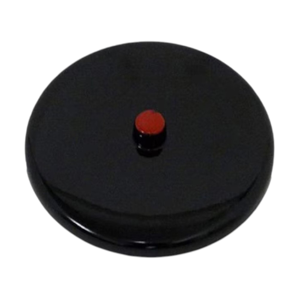 たつみや 湯蓋 つまみ付き 黒 76mm