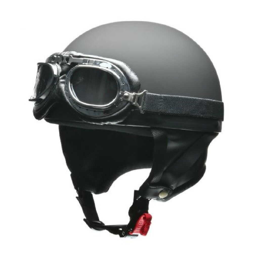 リ-ド工業 ビンテ-ジヘルメット マットブラック フリ- CR750MATBK マットブラック