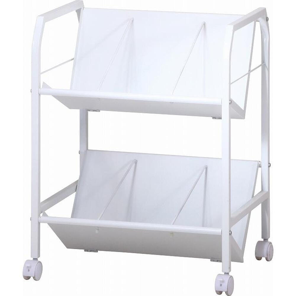 ファイルワゴン2段 83983 メーカー直送 ▼返品・キャンセル不可【他商品との同時購入不可】