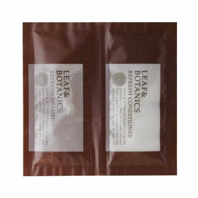 松山油脂 リーフ&ボタニクス リフレッシュヘアケアパウチ 10ml×2