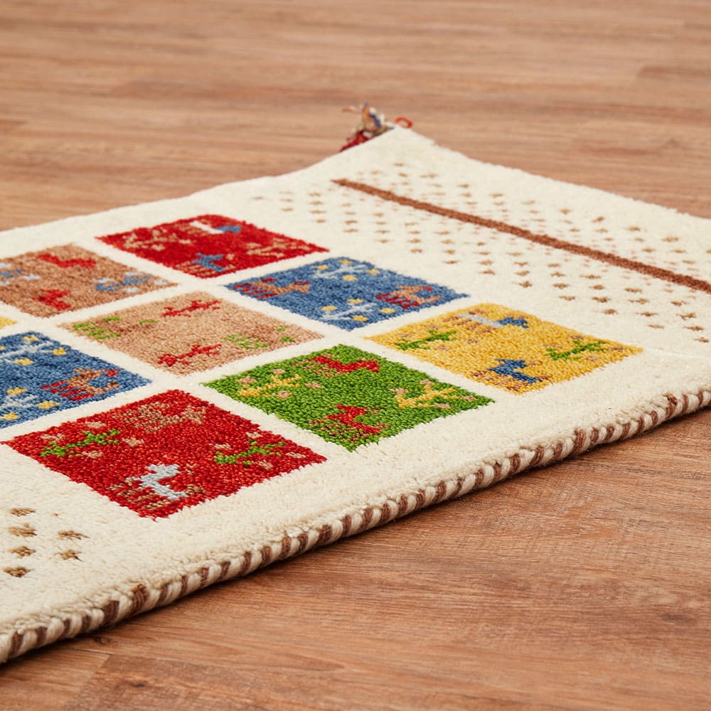 ギャッベ ラグ GABBEH D19 マルチ 70×120cm メーカー直送 ▼返品・キャンセル不可【他商品との同時購入不可】