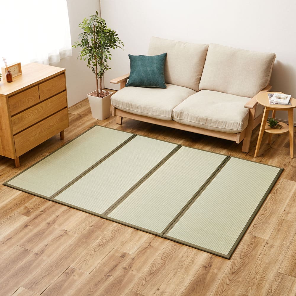 折り畳める 畳マットレス 鞍馬 ダブル 140×200 メーカー直送 ▼返品・キャンセル不可【他商品との同時購入不可】