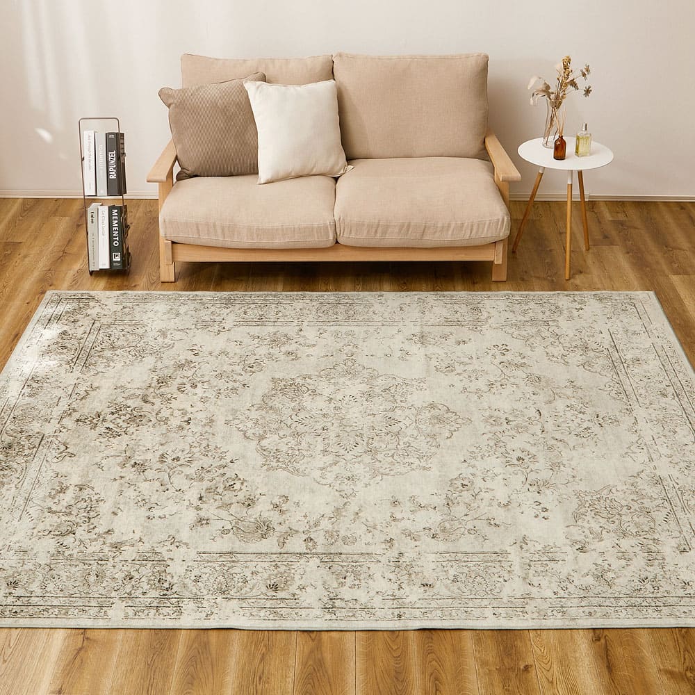 ベルギー製モケットラグ ビオレッタ BE 195×195 メーカー直送 ▼返品・キャンセル不可【他商品との同時購入不可】