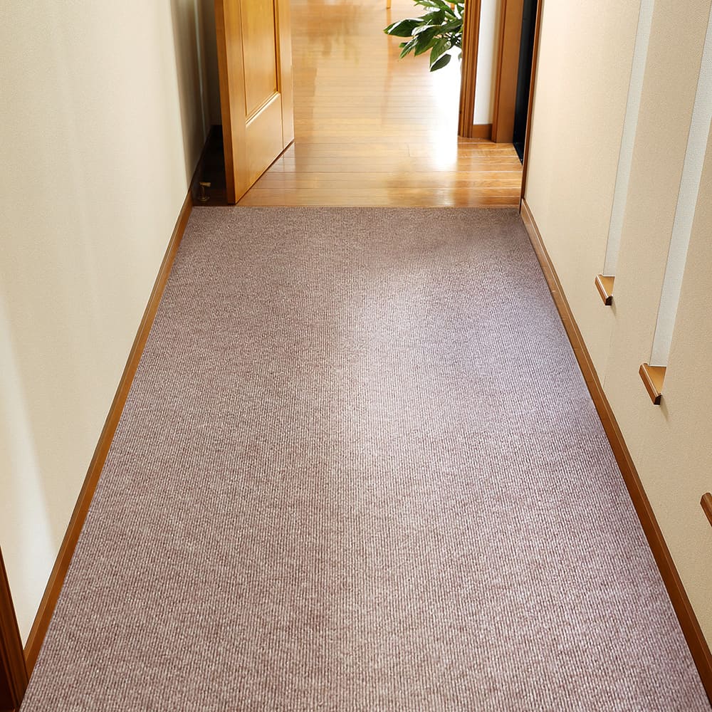 廊下カーペット ロングマット ピタロ ベージュ 90×800 メーカー直送 ▼返品・キャンセル不可【他商品との同時購入不可】