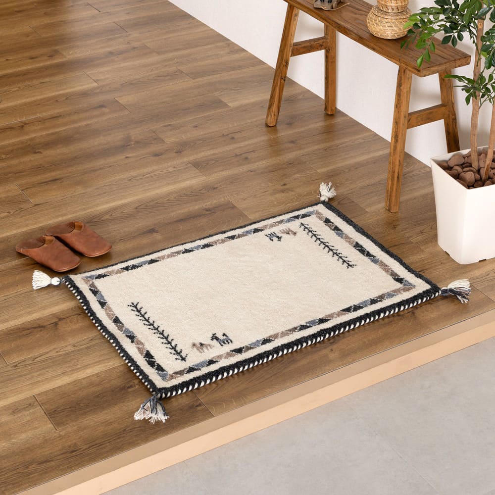 GABBEH D23 45X75 45×75cm メーカー直送 ▼返品・キャンセル不可【他商品との同時購入不可】