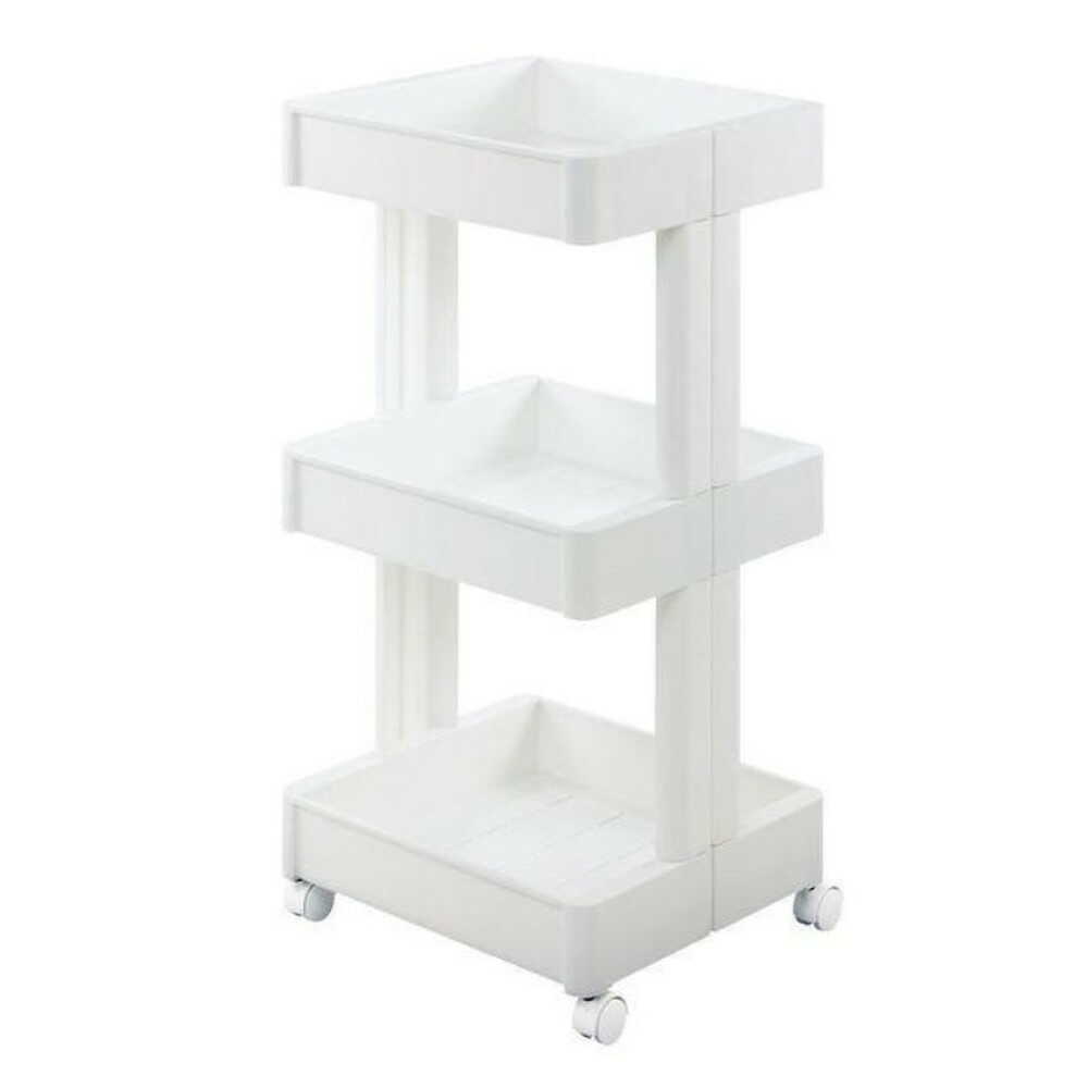 不動技研 スマートワゴン350-3段 ホワイト ホワイト