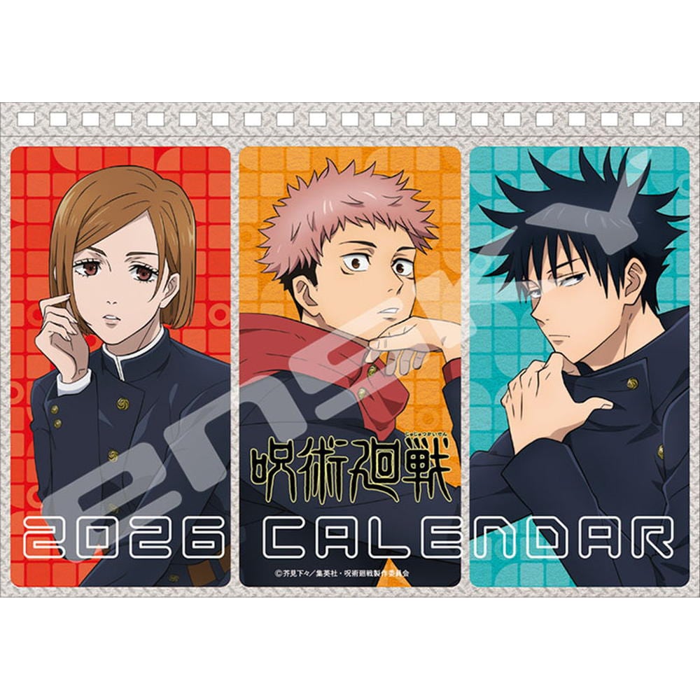 トライエックス 卓上 TVアニメ「呪術廻戦」 2026年 カレンダー▽返品