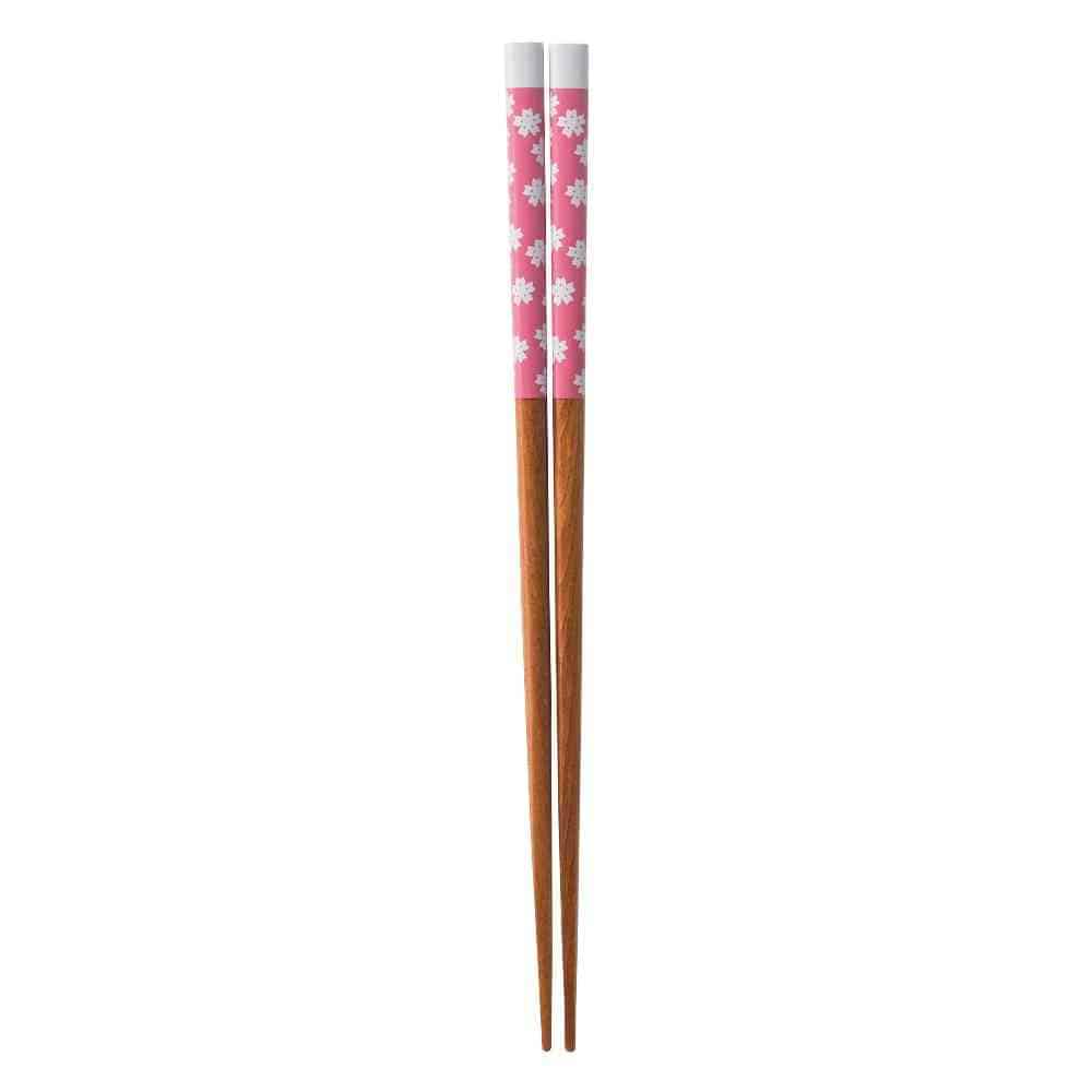 イシダ 箸 富士桜 21cm 1膳 ピンク