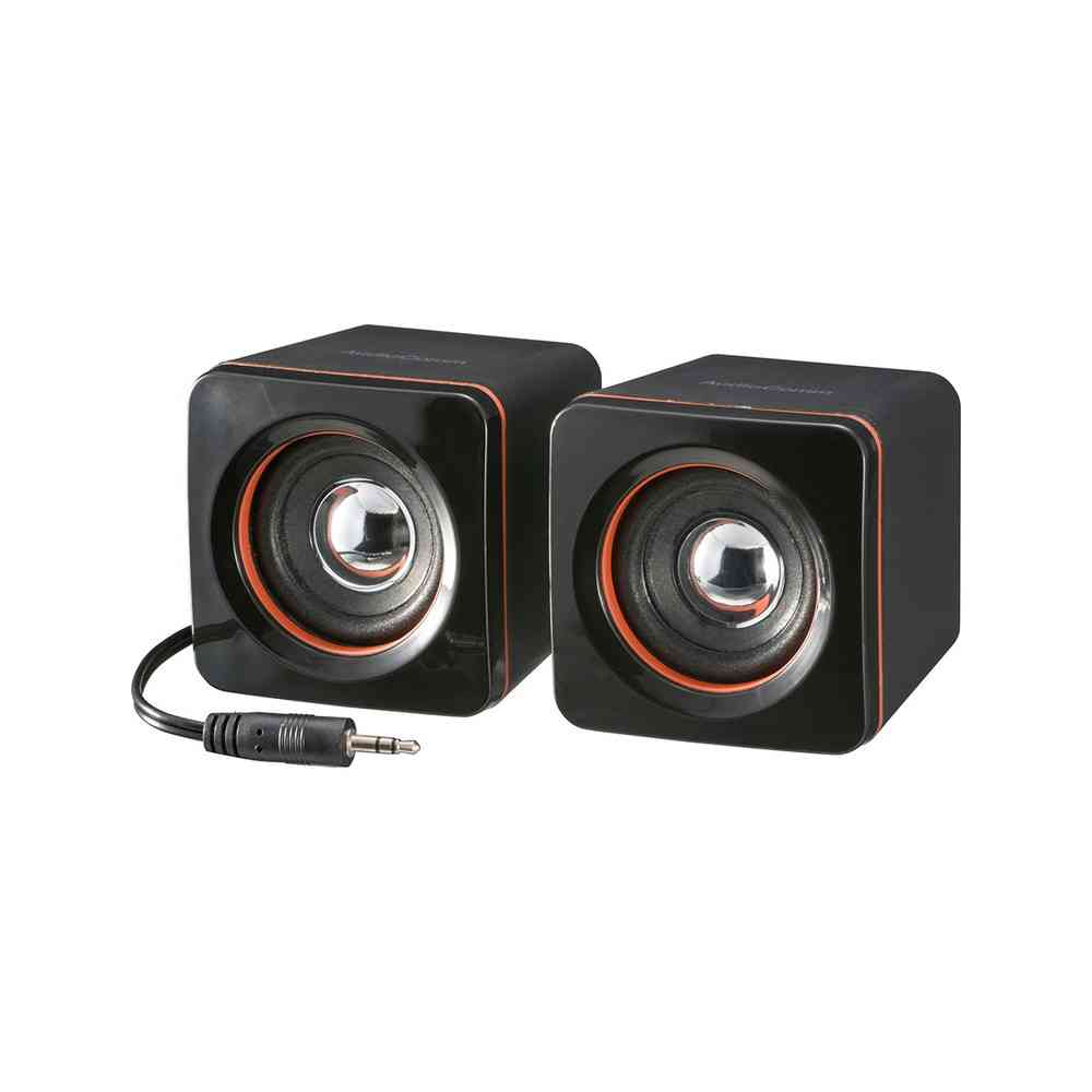 オーム電機 ミニスピーカー ブラック