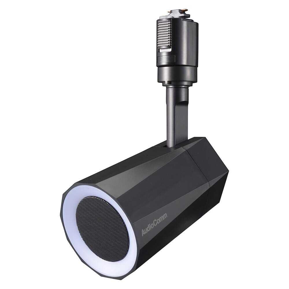 オーム電機 レールスピーカー ブラック