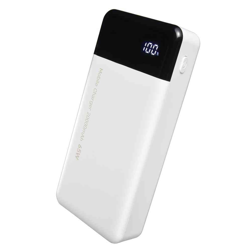 オーム電機 モバイルチャージャー 20000mAh ホワイト