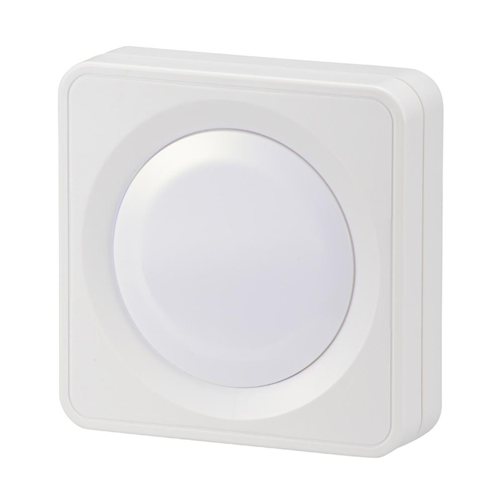 オーム電機 LEDプッシュライト ホワイト ホワイト