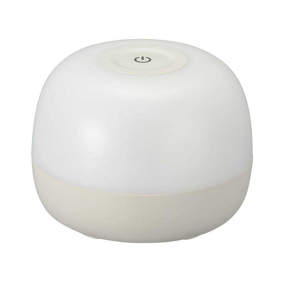 オーム電機 LEDタッチライト 2段階調光 1個 ホワイト