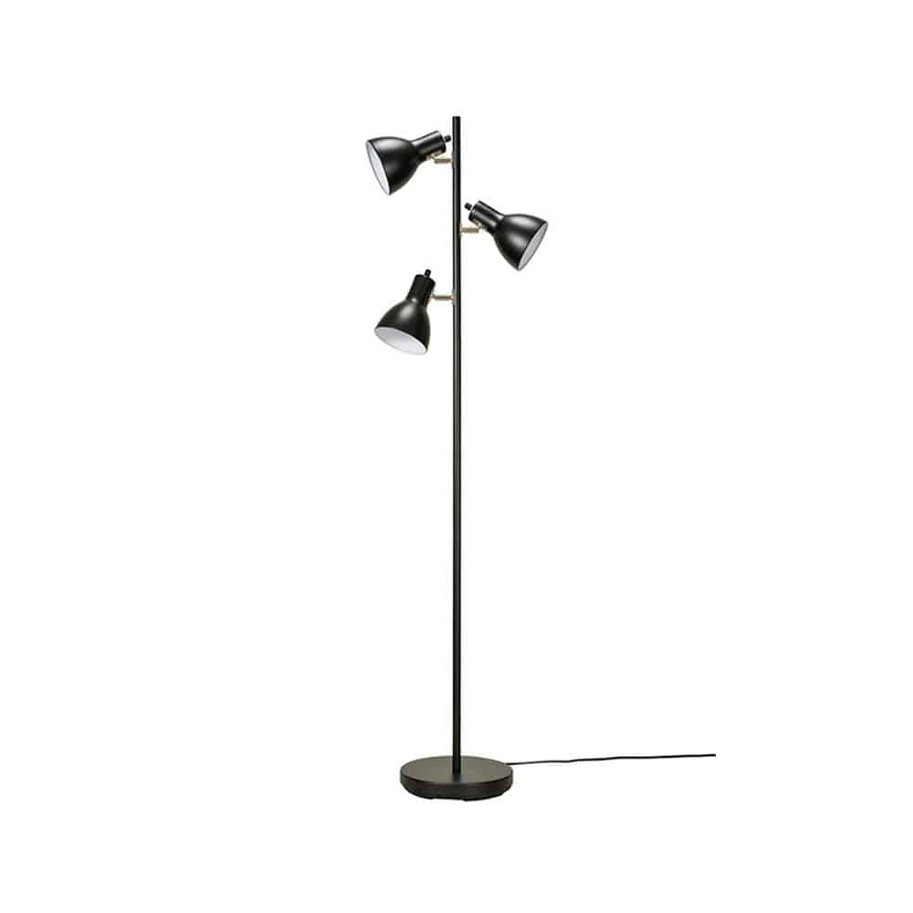 オーム電機 フロアスタンド E26口金 ブラック ブラック