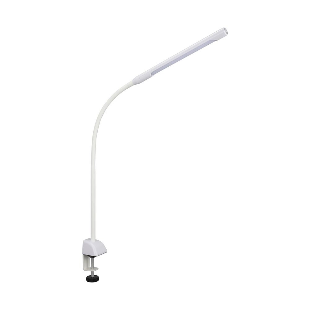 オーム電機 LEDクランプライト 3段階調光 ホワイト ホワイト