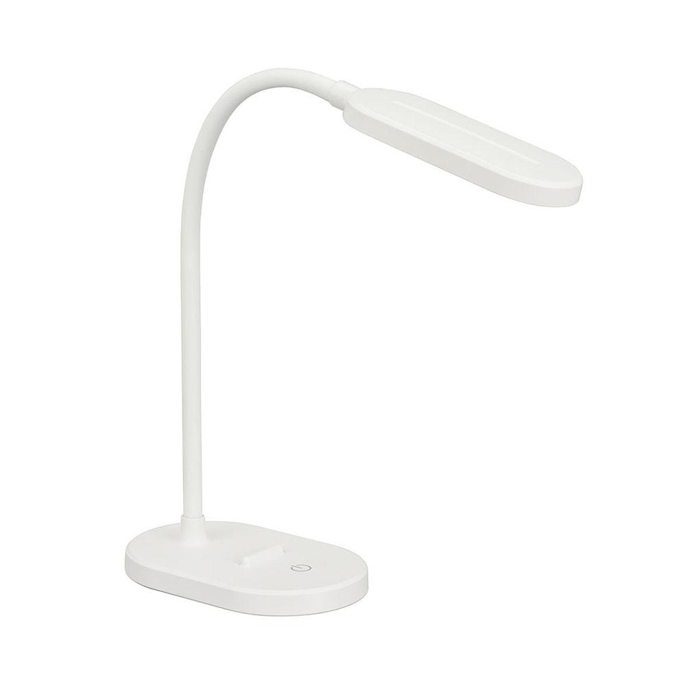 オーム電機 LEDデスクランプ USB電源 昼白色 ホワイト