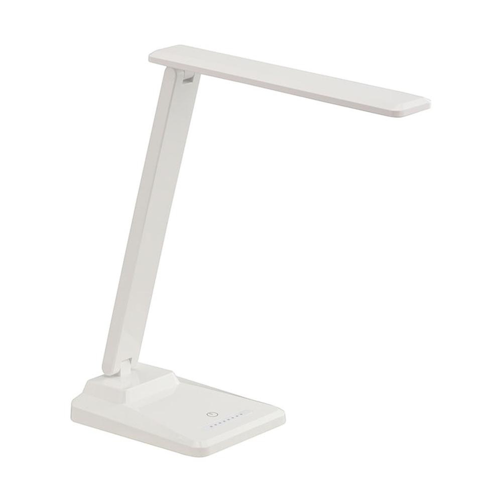 オーム電機 LEDデスクランプ タッチ式センサー ホワイト