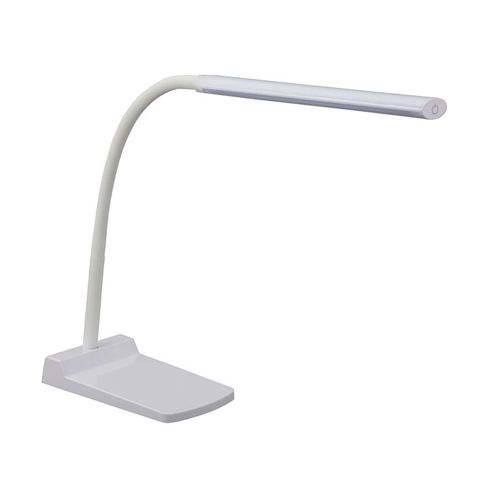 オーム電機 LEDデスクランプ 450lm ホワイト ホワイト