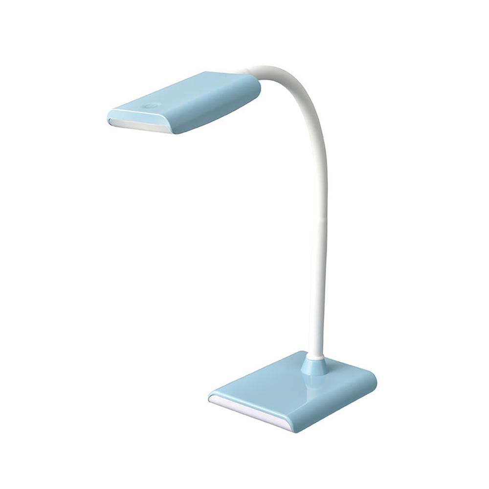 オーム電機 LEDデスクランプ 440lm ブルー ブルー