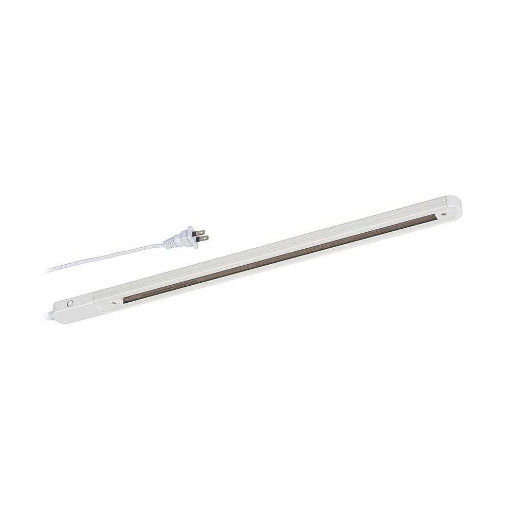 オーム電機 ライティングダクトレール コンセント式 0.5m ホワイト