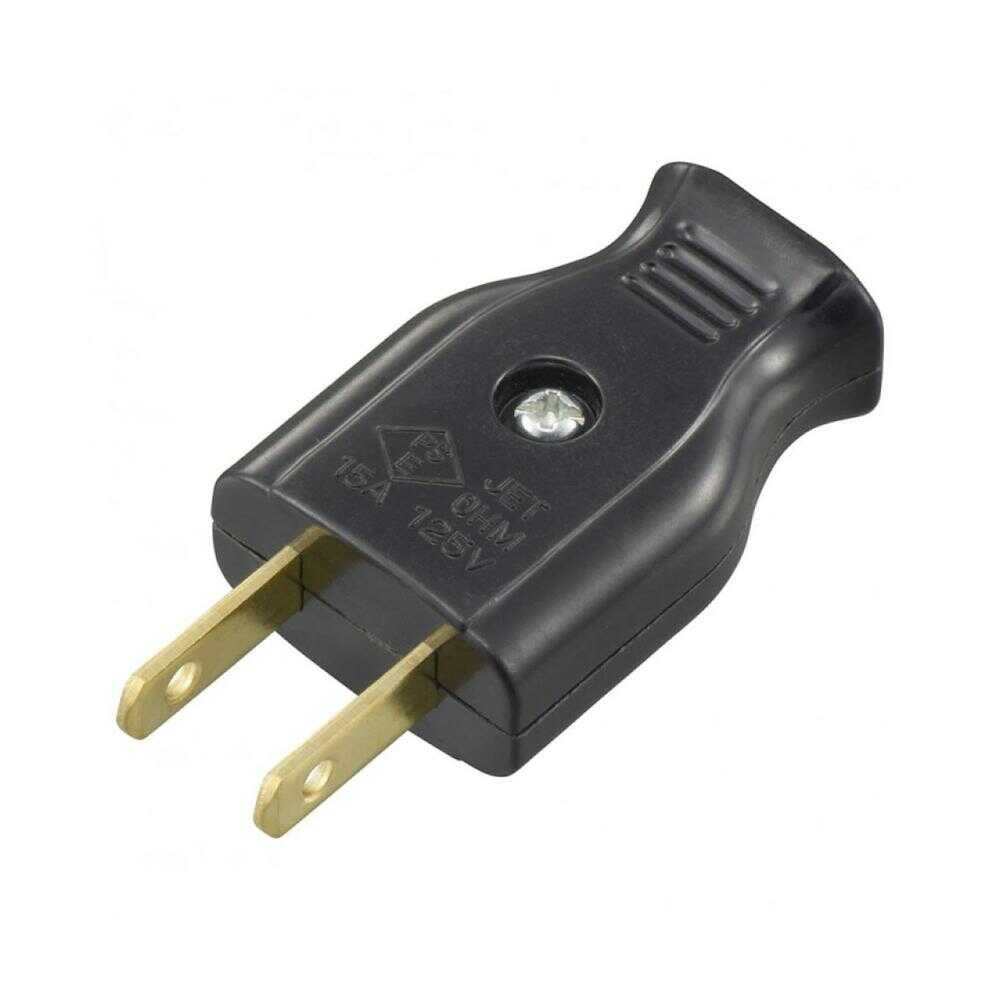 オーム電機 差込みプラグ ブラック