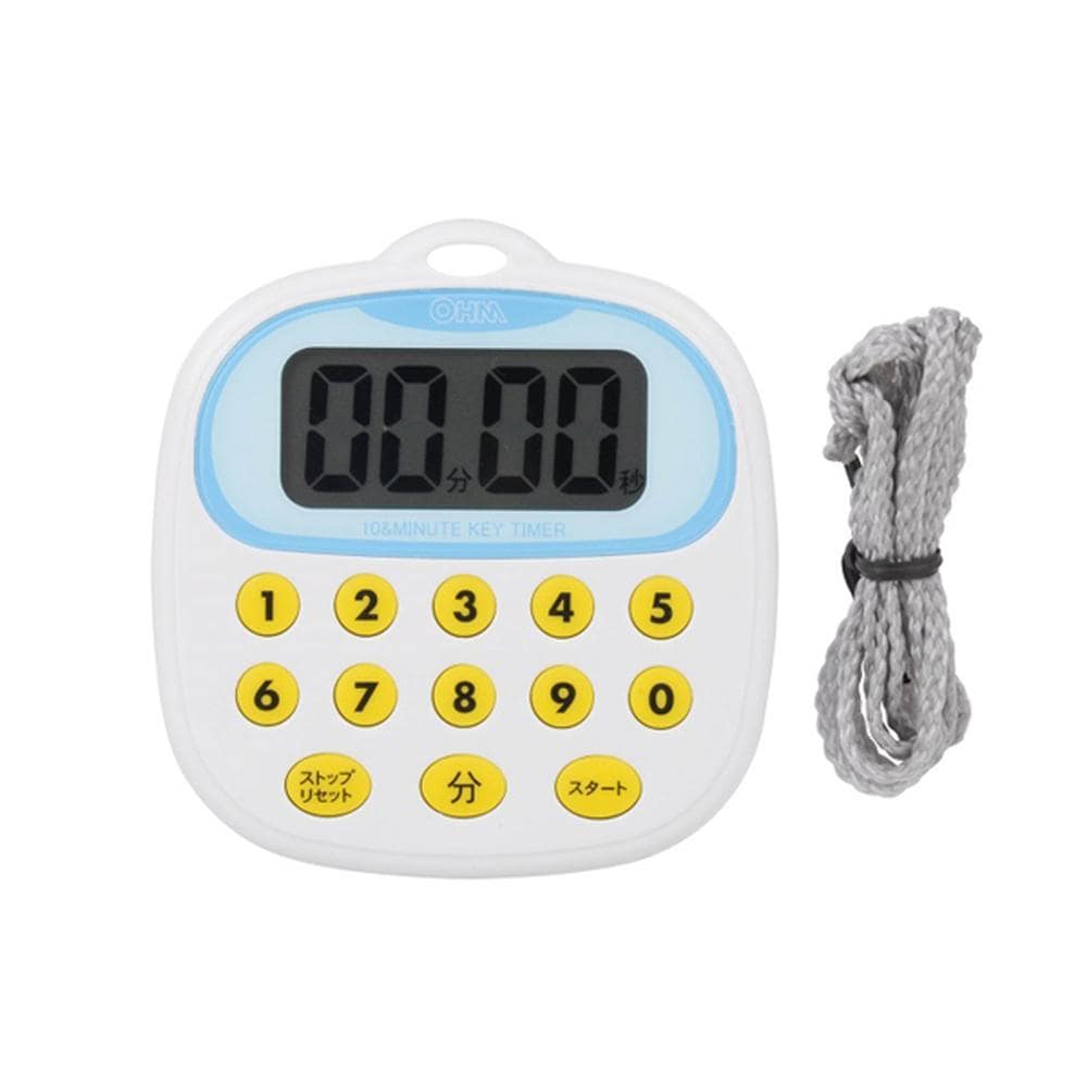 オーム電機 10キー防滴タイマー ホワイト