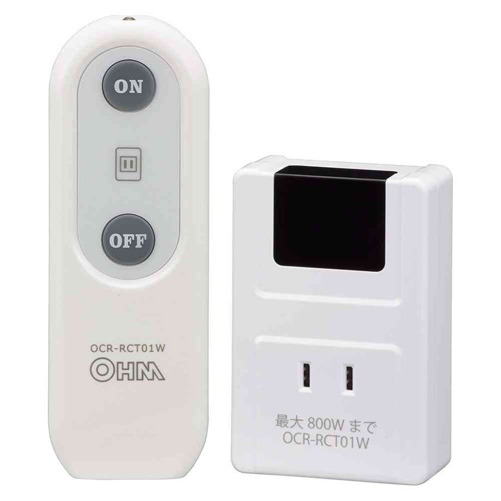オーム電機 リモコンコンセント 電気器具専用 1個 ホワイト