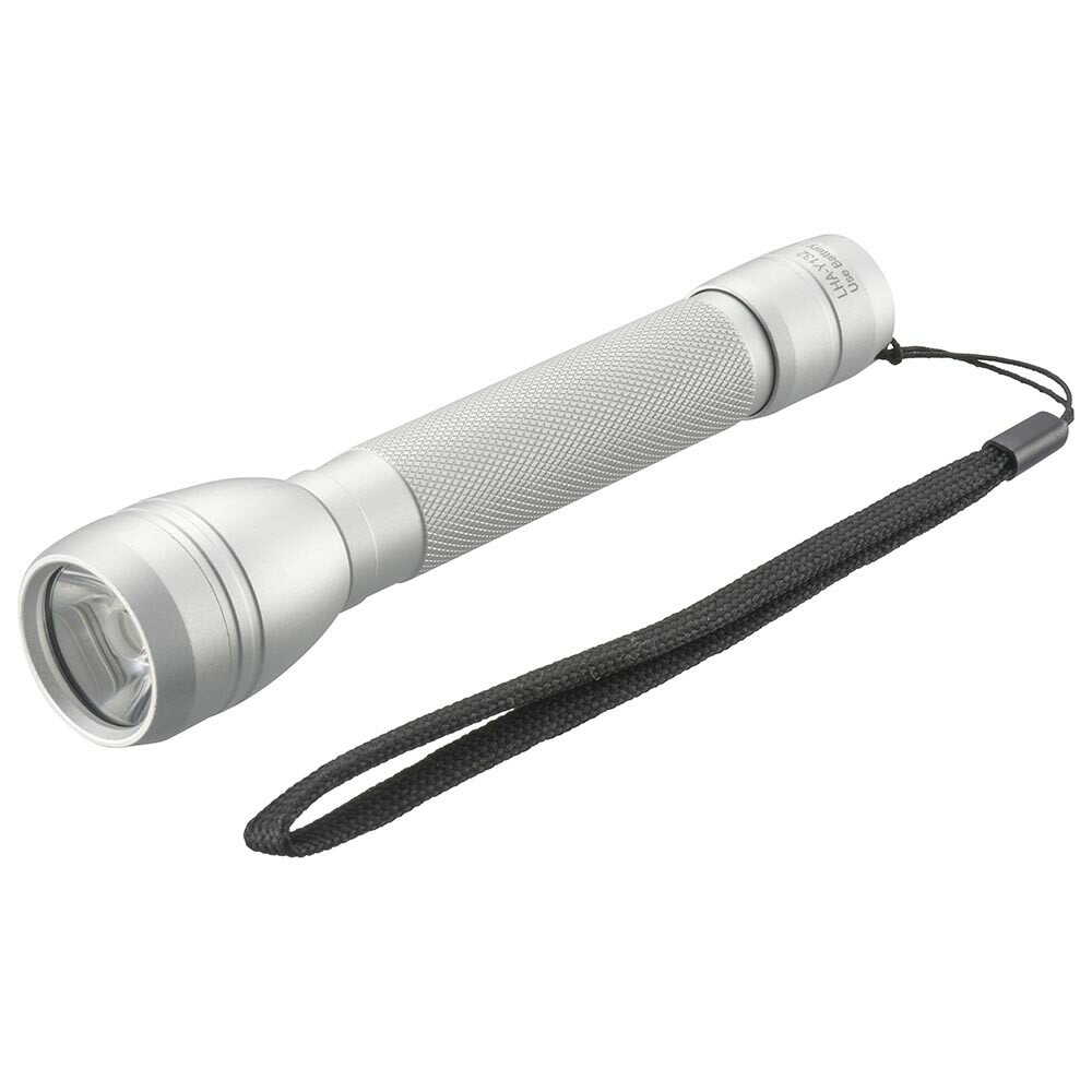 オーム電機 LEDライト ピュアビーム 220ルーメン シルバー