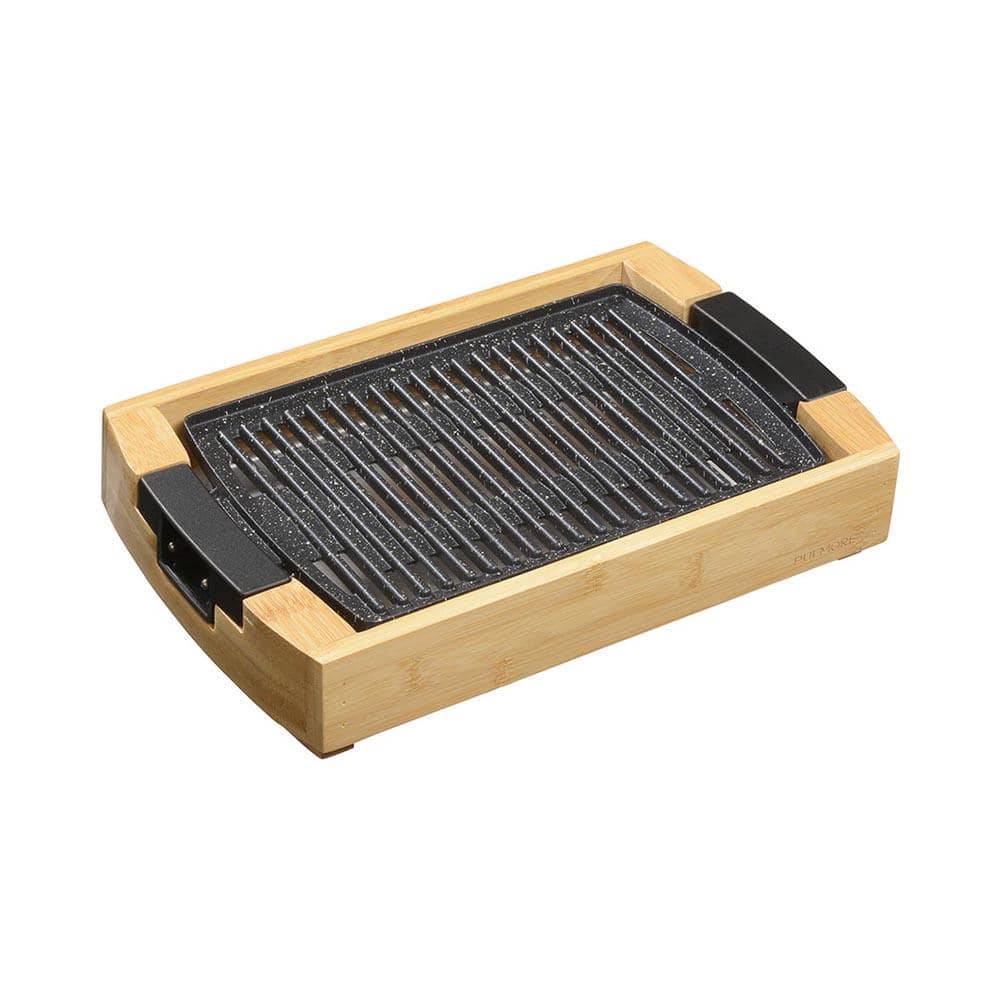 オーム電機 PULMORE ミニグリルプレート ナチュラル