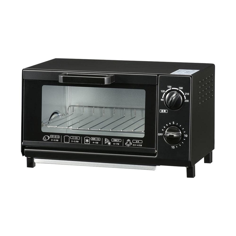 オーム電機 オーブントースター ブラック ブラック