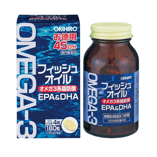 ◆オリヒロ フィッシュオイル EPA&DHA 180粒
