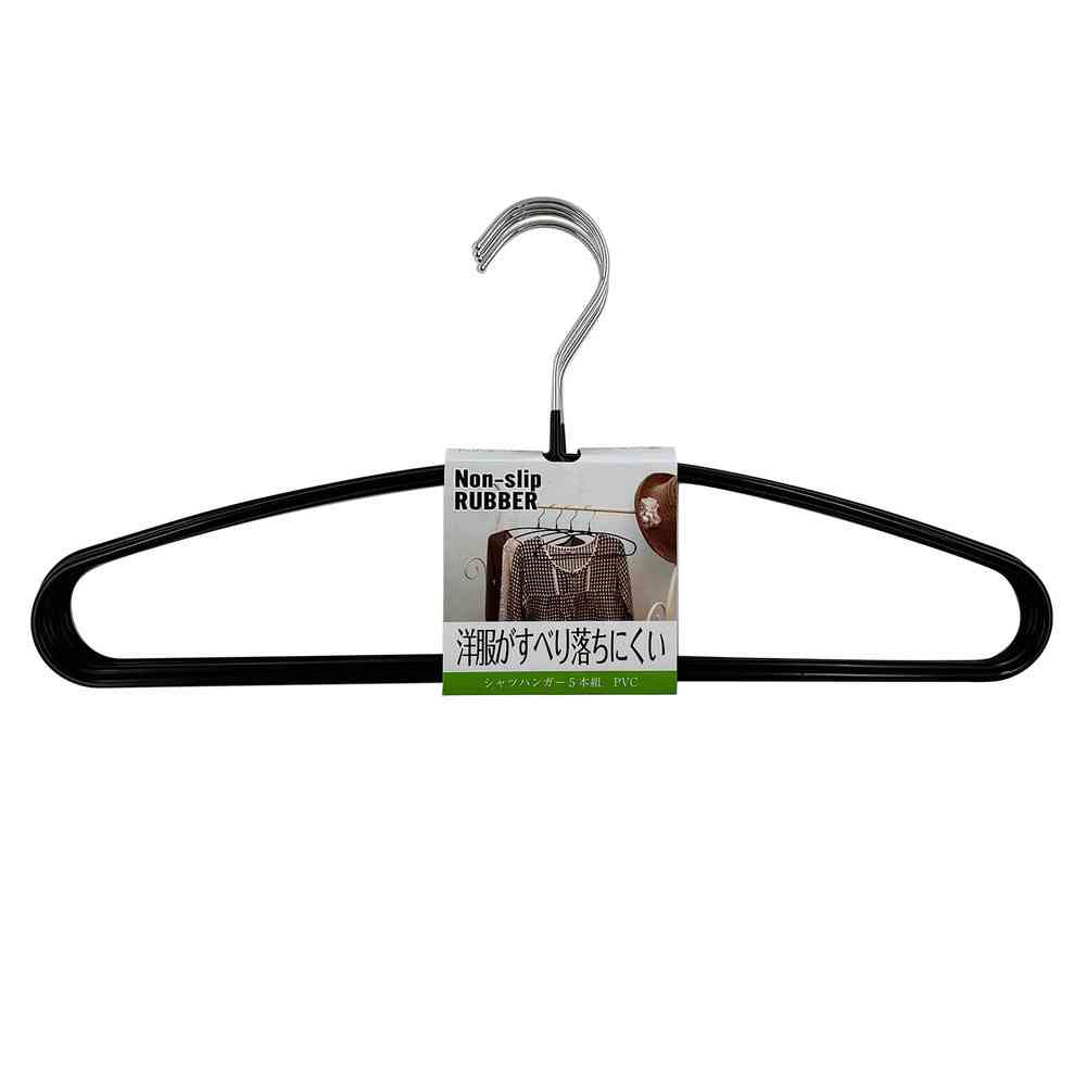 シンコハンガー シャツハンガー PVC ブラック