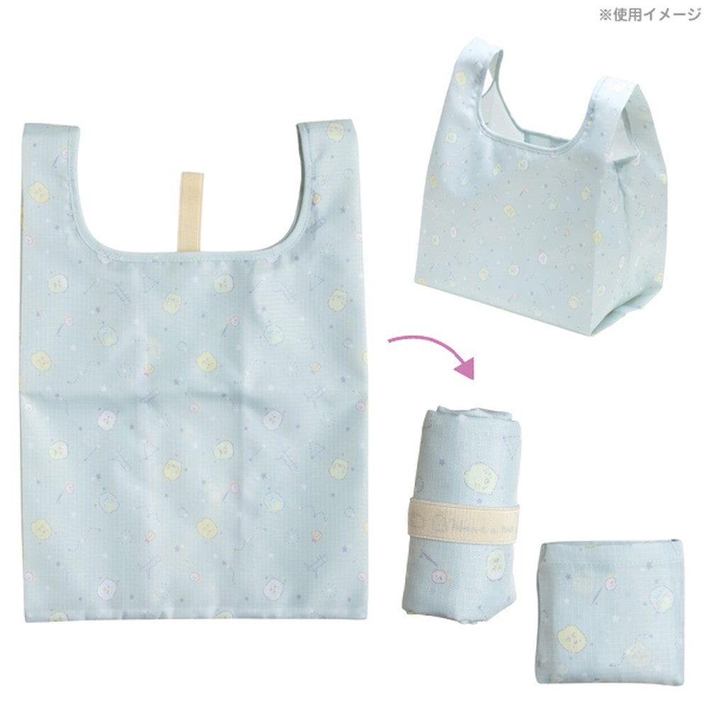 サンエックス すみっコぐらし キャラミックス ショッピングバッグ (S) ブルーちらし CA02604 73g