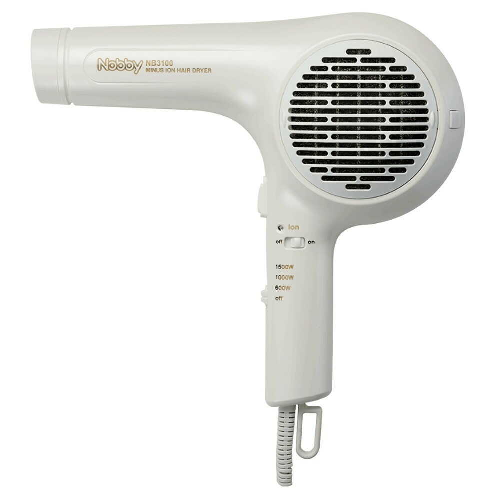 テスコム Nobby ノビー マイナスイオンヘアードライヤー NB3100 ホワイト 1台