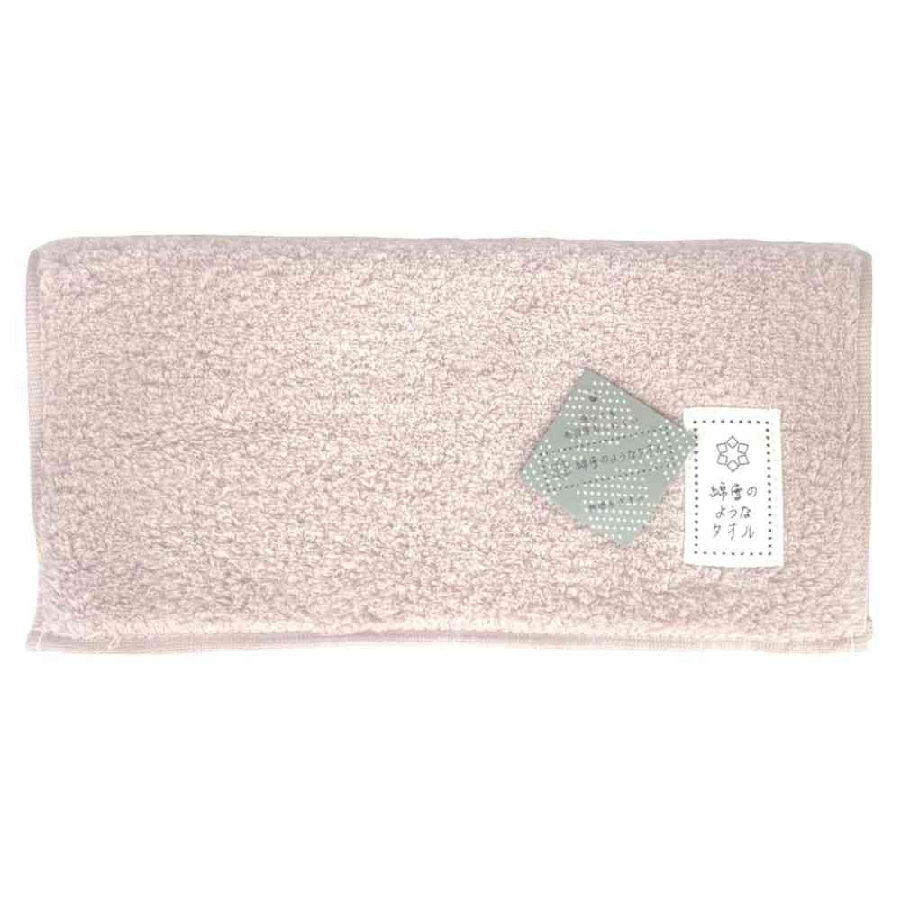 日繊商工 綿雪のようなタオル ベルベットカラー タオルチーフ ピンク 1枚 ピンク
