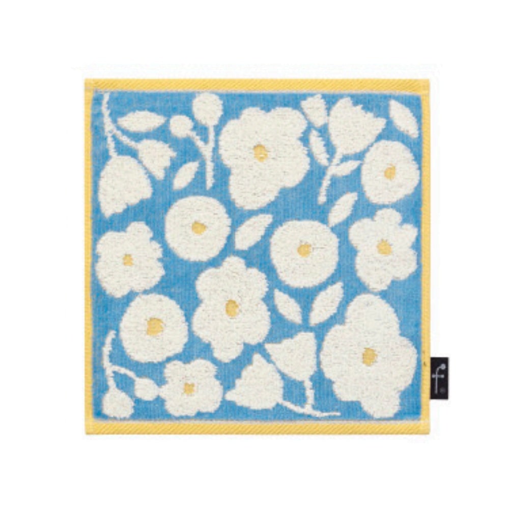 日繊商工 FUFU MONO FORM エメ タオルチーフ ブルー 1枚