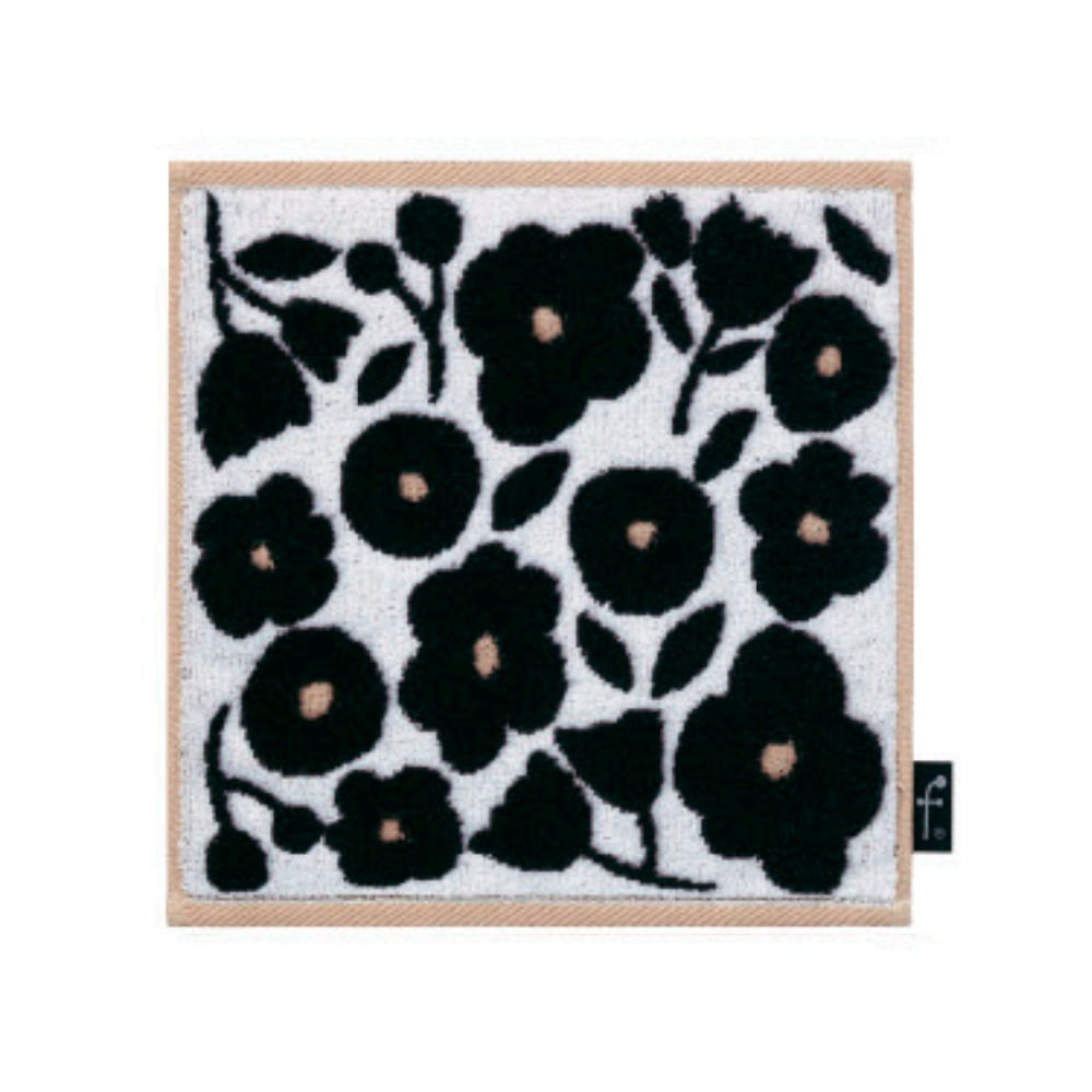 日繊商工 FUFU MONO FORM エメ タオルチーフ ブラック 1枚